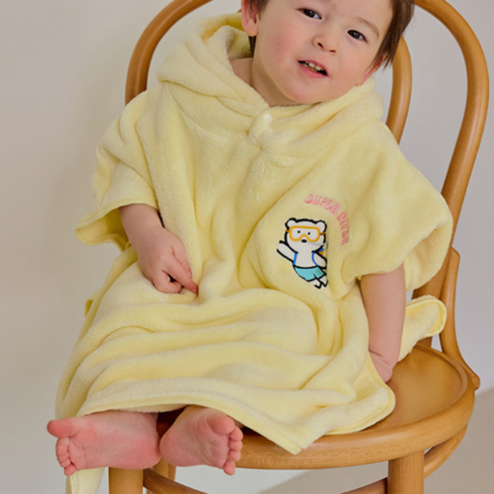 비치 가운 목욕 타올 극세사 아동 유아 남아 여아 키즈 어린이 아기 후드 물놀이 준비물