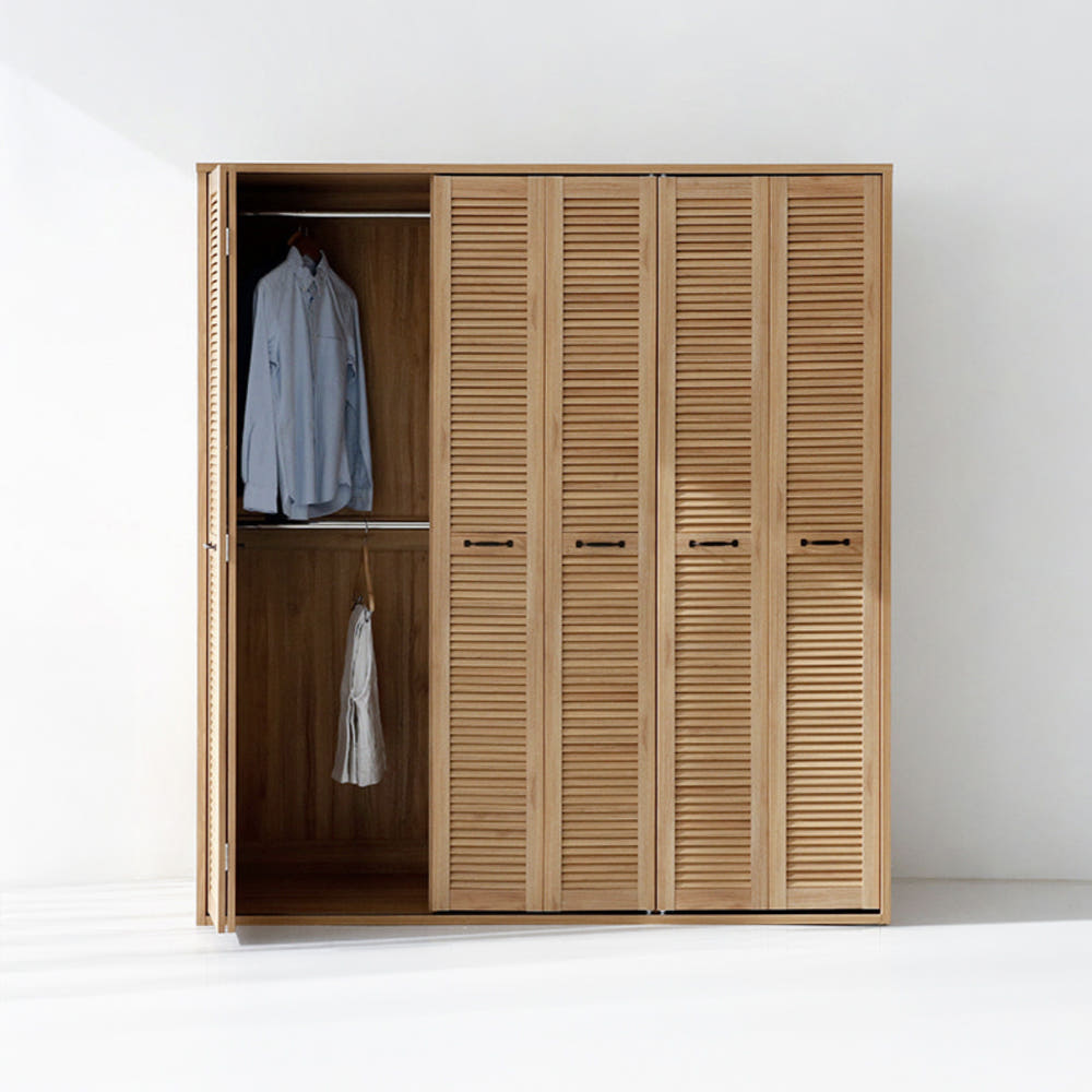 헤인 옷장 6문 178195 1770mmx590mmx1950mm, 2단, 캄포어베니어 3719.1601 - 상세 이미지 2