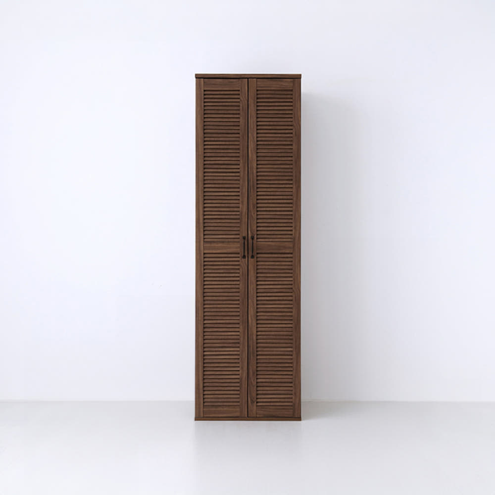 헤인 옷장 2문 60195 600mmx590mmx1950mm, 2단, 미들브라운 1783.8882 - 상세 이미지 4