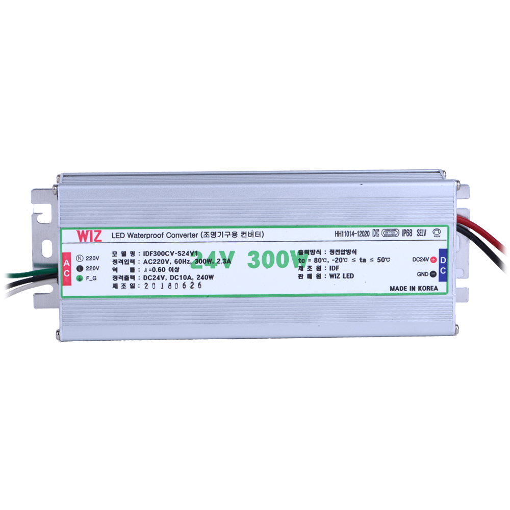 신품 국내당일발송 조명기구용컨버터 위즈엘이디 IDF300CV-S24V1 : 헬프텔
