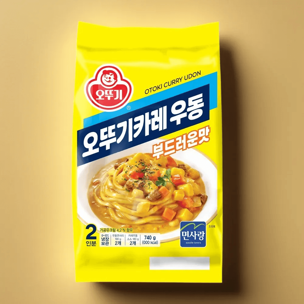 오뚜기 카레우동 부드러운맛 2인분 740g 맛있는 : 에브리 one shop
