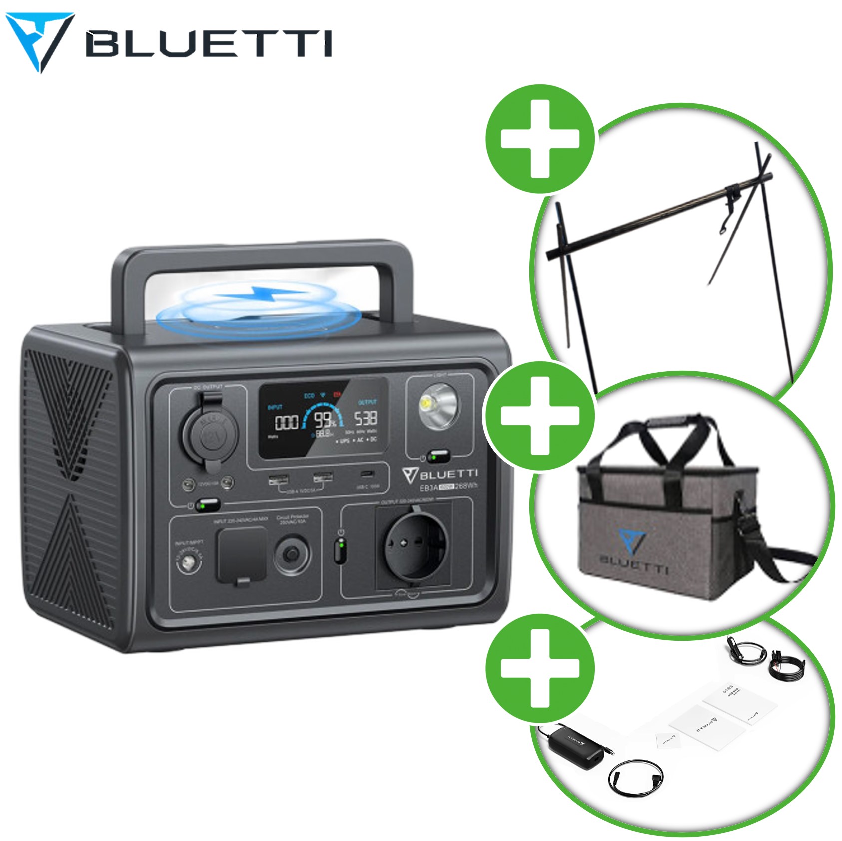 블루에티 EB3A 파워뱅크 블루예티 bluetti 올인원 인산철 보조 배터리