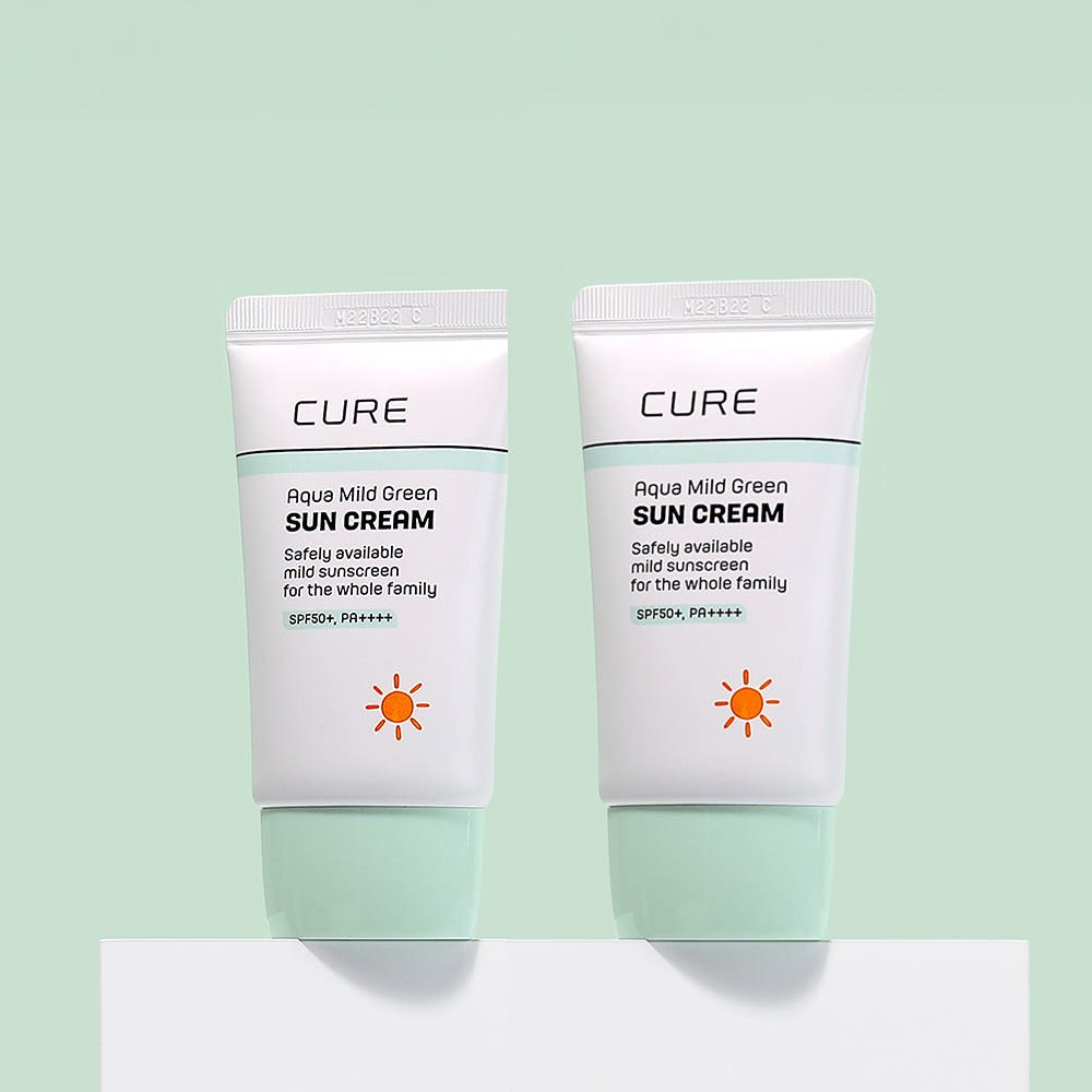 김정문알로에 김정문알로에 아쿠아 마일드 그린 선크림 SPF50+ PA++++ 40ml 2개