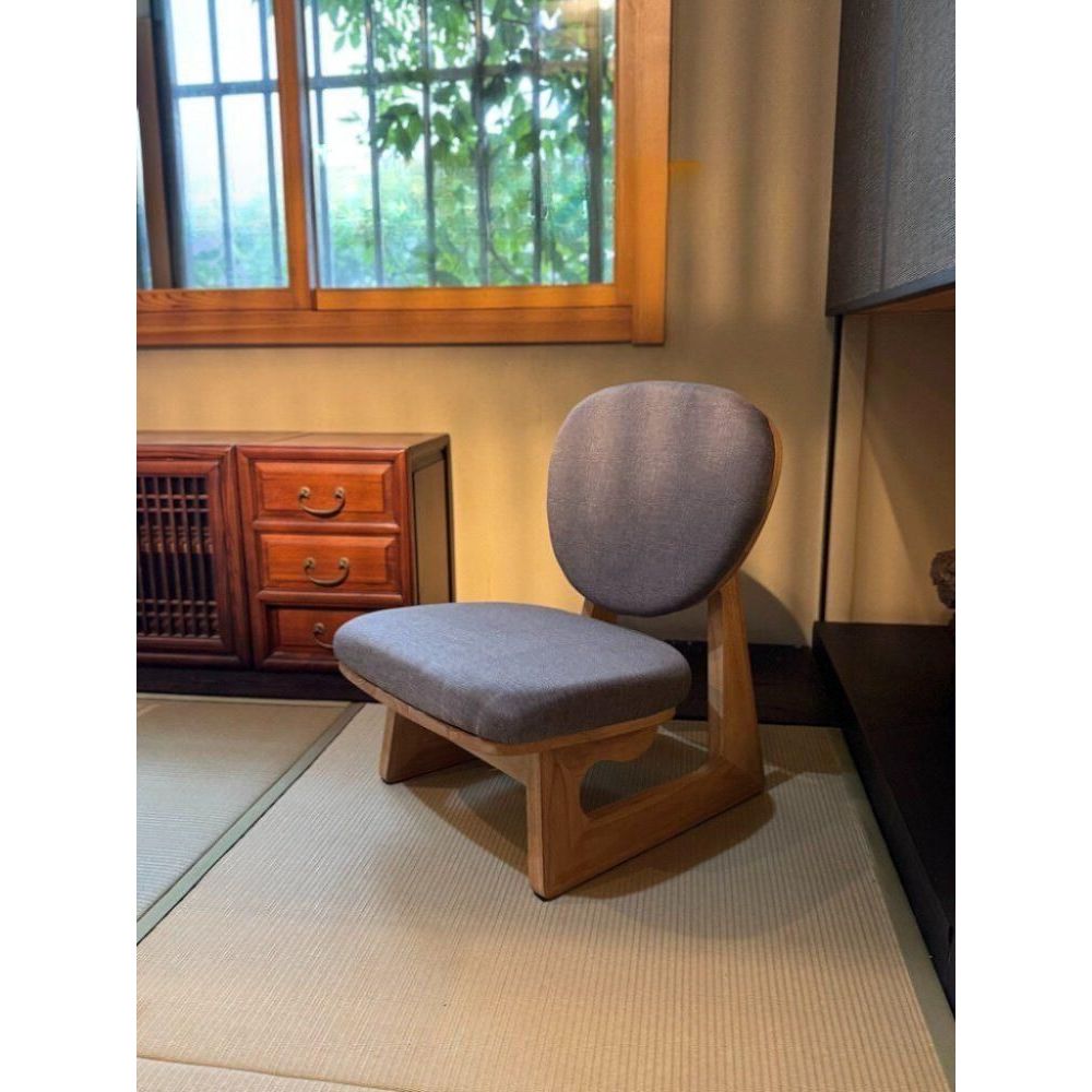 일식집 의자 낮은 좌식 일본 타타미 찻집 등받이 체어 Charles 의자 완전 설치