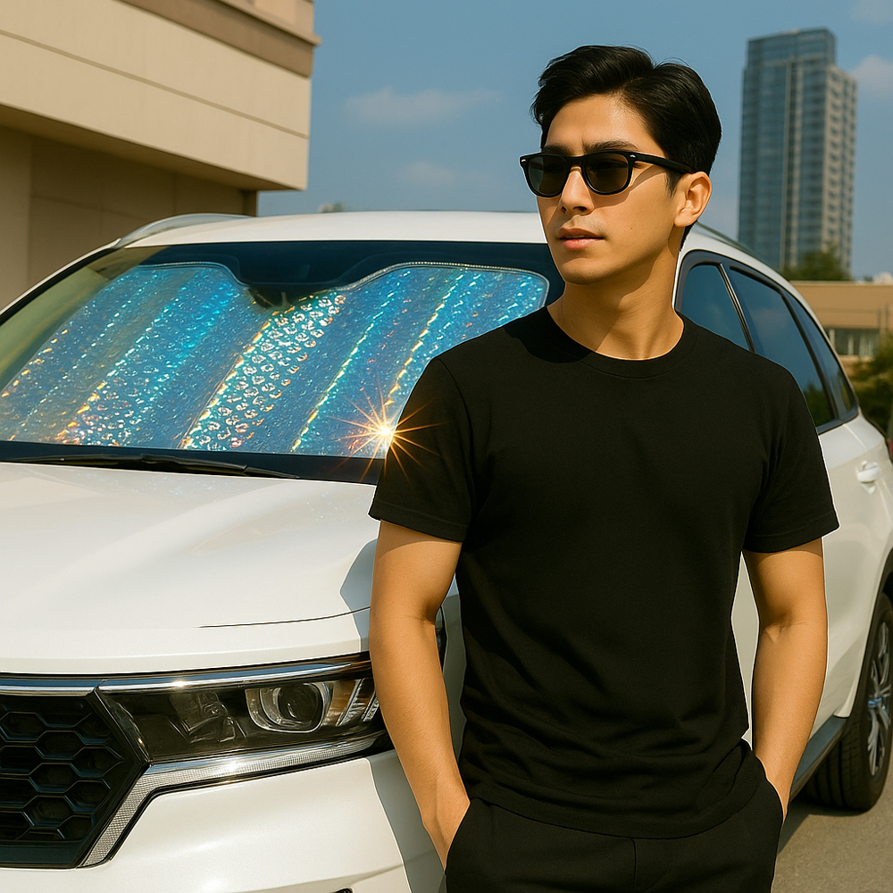 차량 햇빛가리개 차량용 운전석 앞유리 썬바이저 햇빛가리개 차 가림막 130 60