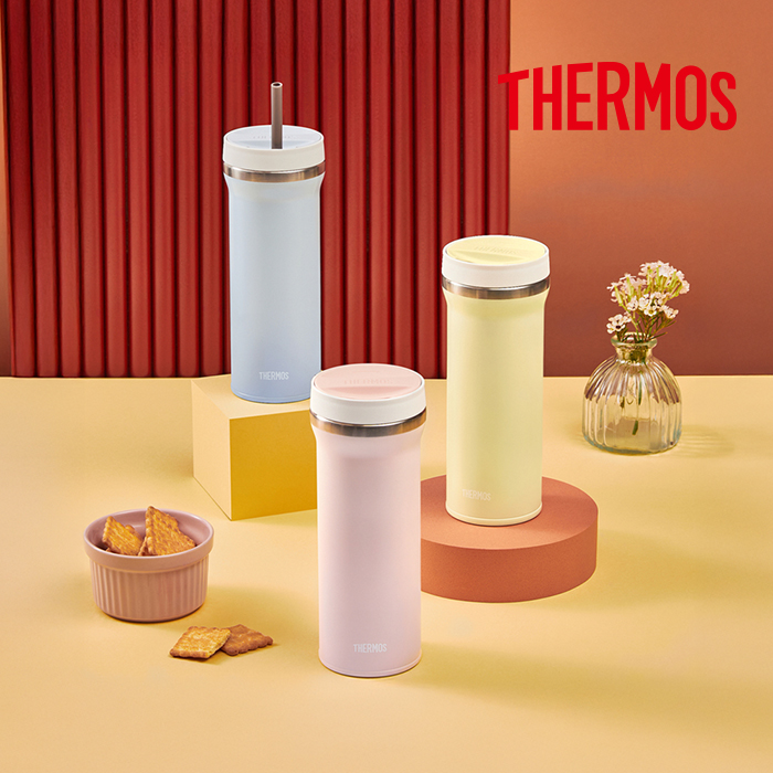 써모스 트위스트 컵앤텀블러 480ml / TKHB-480K 대학생 직장인 사무실 피크닉 보온보냉병 식기세척기 - 상품 이미지