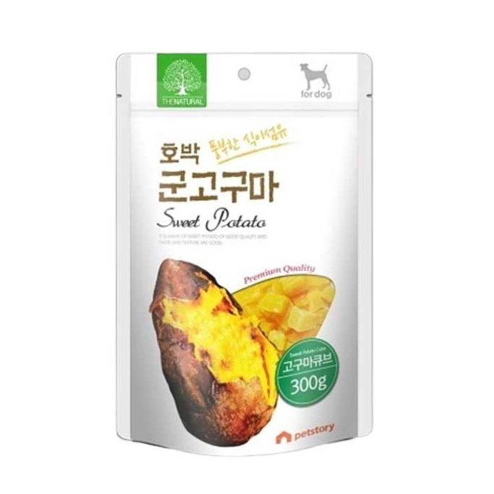 펫스토리 더내추럴 호박 고구마큐브 1팩 300g : .다올마켓