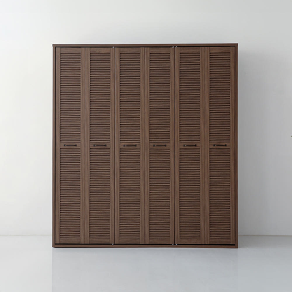 헤인 옷장 6문 178195 1770mmx590mmx1950mm, 2단, 미들브라운 4731.5811 - 상품 이미지
