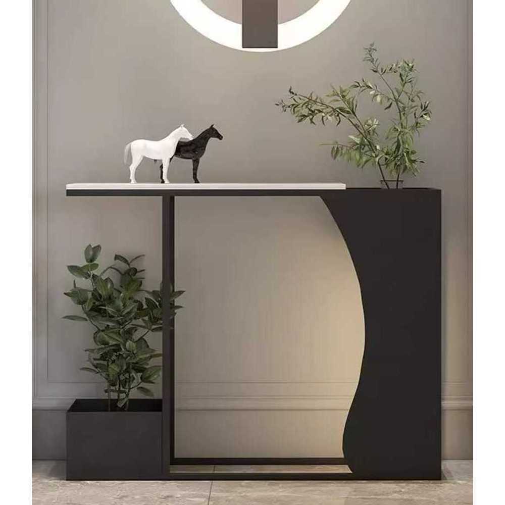 복도 현관 테이블 인테리어용 거실 수납장 콘솔 A타입 80x25x80cm - 상품 이미지