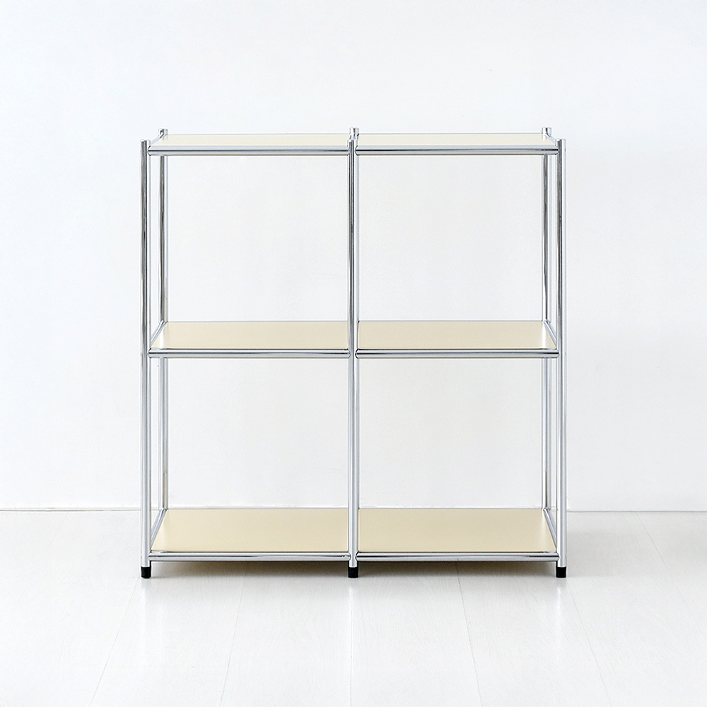 심플리 2x2 선반 BC624 780x400x830mm, 2단, 솔리드베이지 4691.6614 - 메인 이미지