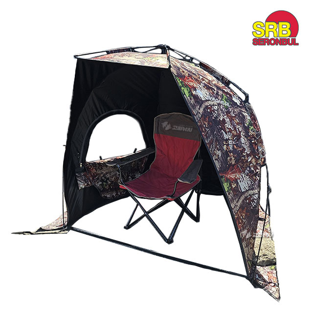 새론불 원터치 의자텐트 암막 낚시 의자 좌대 캠핑 간이 텐트 플라이 포함