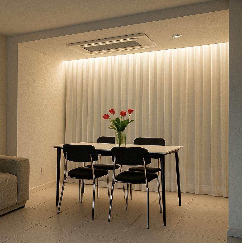 셀프 LED 커튼박스 리모컨 간접조명 인테리어 붙이는 무선 침대 줄조명 웜화이트 2M