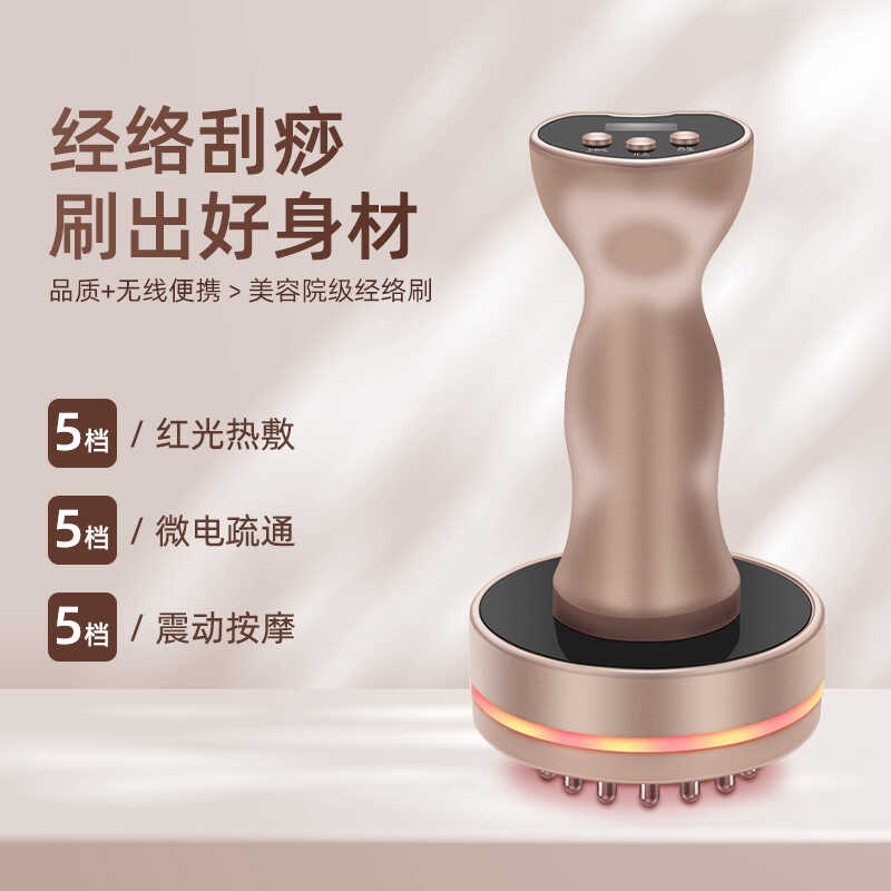 경 락 마사지기 관리기 미용 브러시 두피 안마 리프팅 온열 오행 전동 브러시+오일3병+크 림4튜브 - 상세 이미지 5