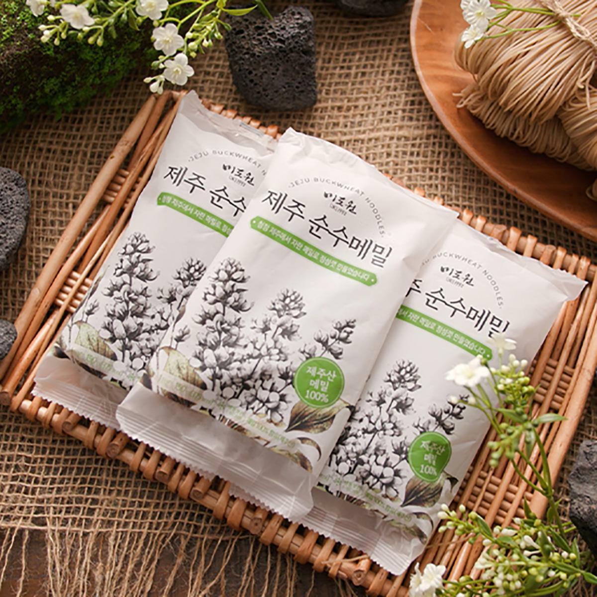 (m)[미도원]제주순수메밀세트 (메밀면 150g x 7팩 + 냉면육수 350g x 4팩 + 귤림양념장 50g x 3팩) - 상세 이미지 2