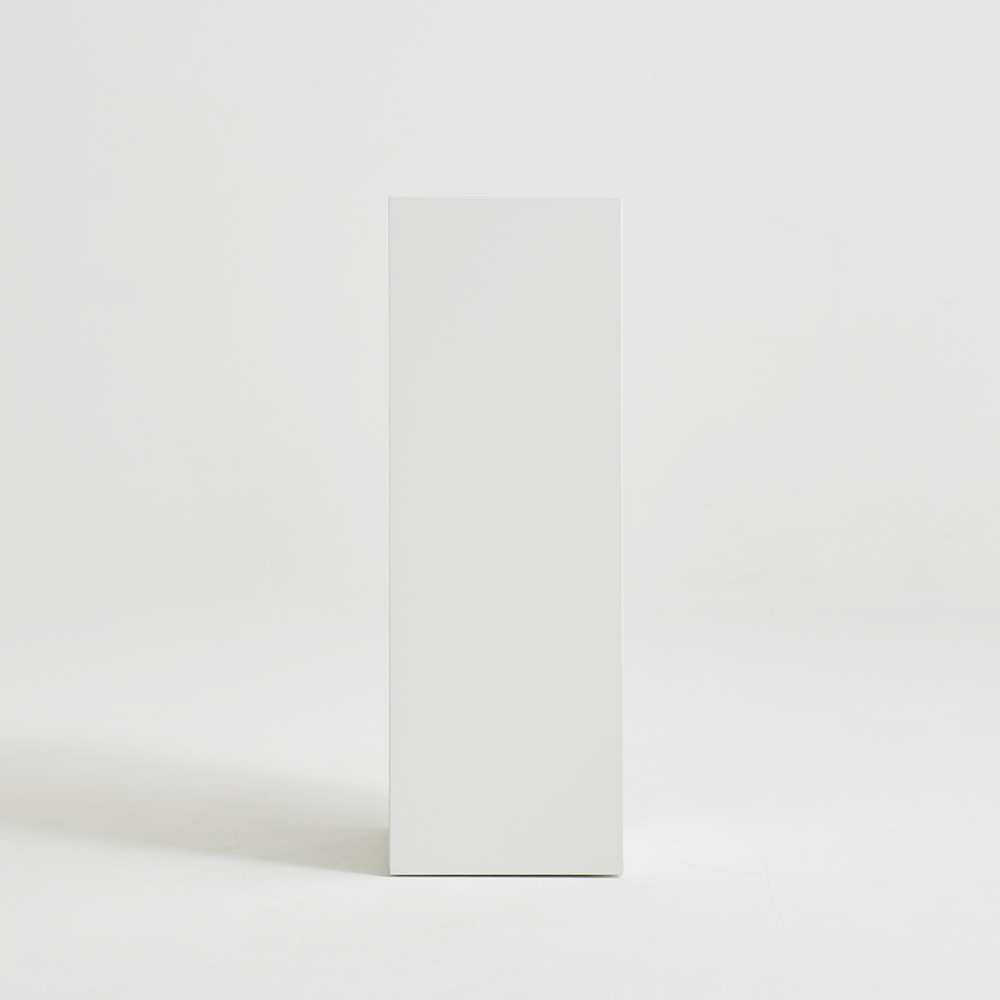 폭좁은 틈새 슬림 티에스퍼니처 베이홈 더 높은 수납장 거실장 400mm, 3단, 화이트 - 상품 이미지