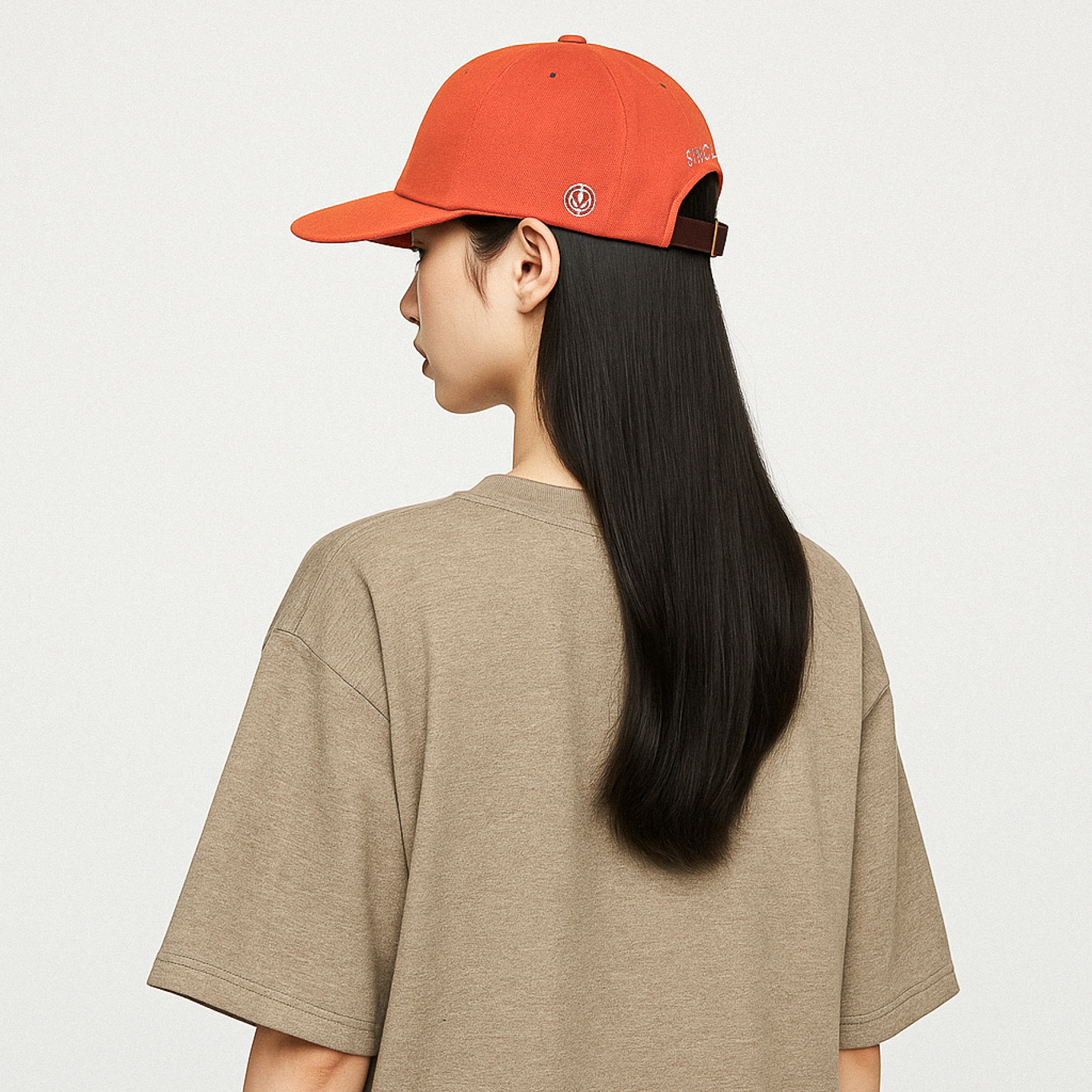 싱클레어 덤프 오렌지 컬러 볼캡 명품 휴대편한 간지나는 야구모자 남자 여자 스냅백 - 상세 이미지 2