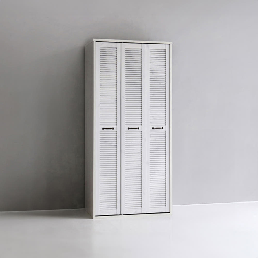 헤인 옷장 3문 90195 900mmx590mmx1950mm, 화이트파인베니어 4859.1562 - 상세 이미지 3