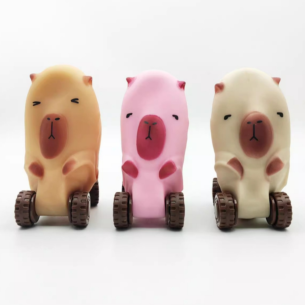 카피바라말랑이 늘어나는 자동차말랑이 베이지 - 상세 이미지 4