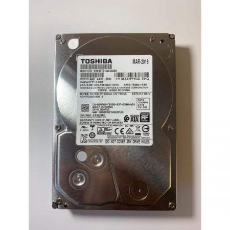 [해외]도시바 2TB HDD 7.2K RPM 3.5인치 6Gb/s SATA 하드 디스크 드라이브 모델: DT01ACA200 DP/N: 6HFW3