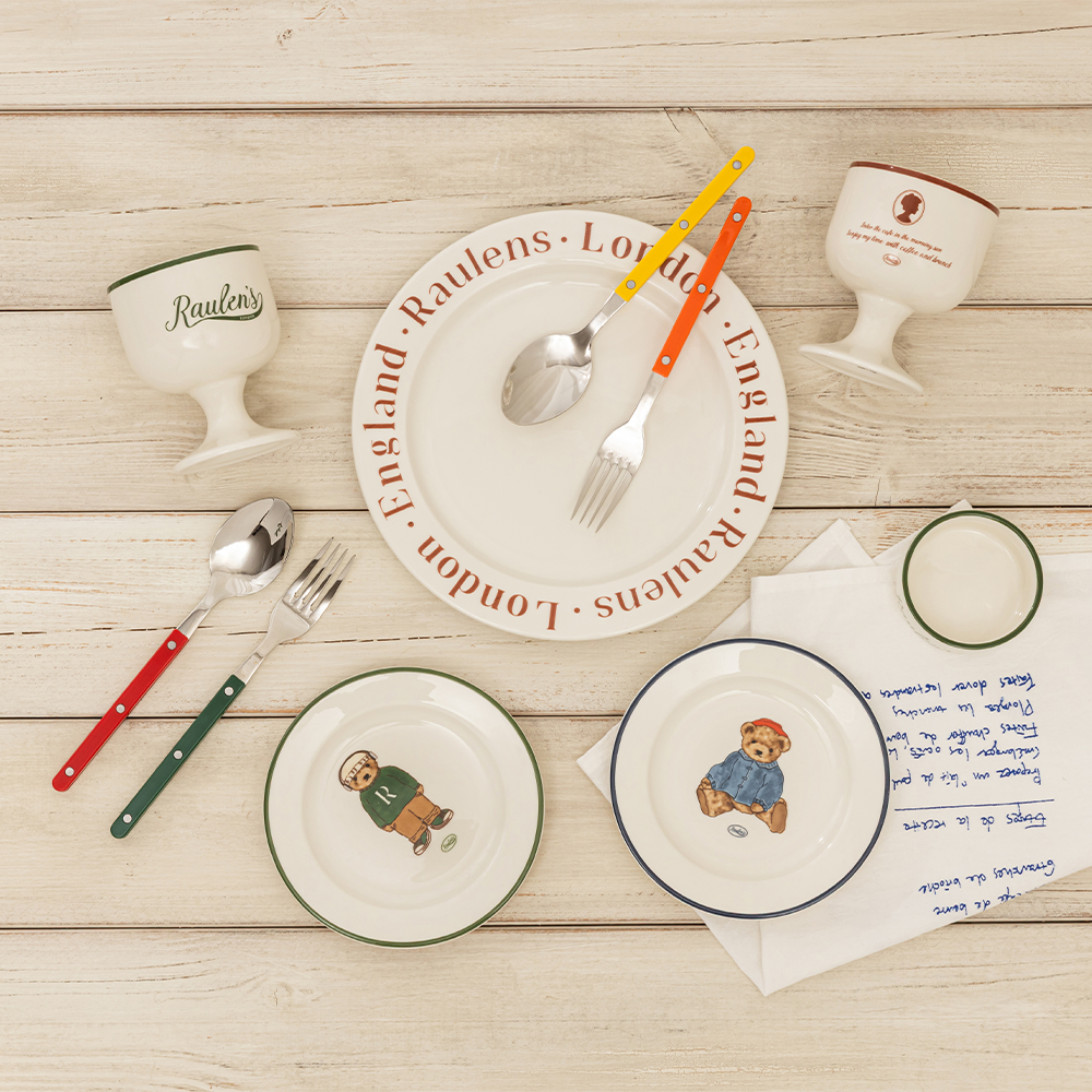 [N단독] 로렌스 런던 도자기 홈술 2인세트 고블렛잔 원형접시 소스볼