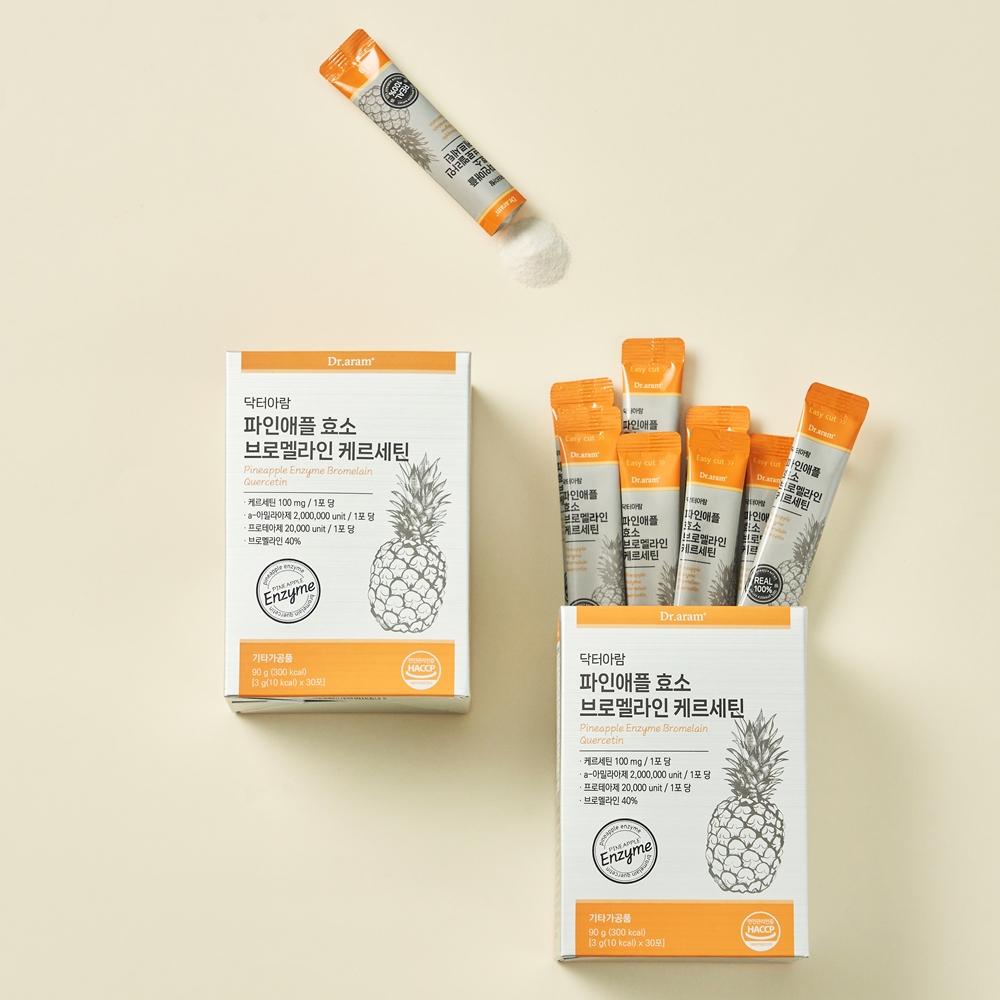 브로멜라인 파인애플 효소 퀘르세틴 케르세틴 닥터아람 3g x 30포 이미지 7