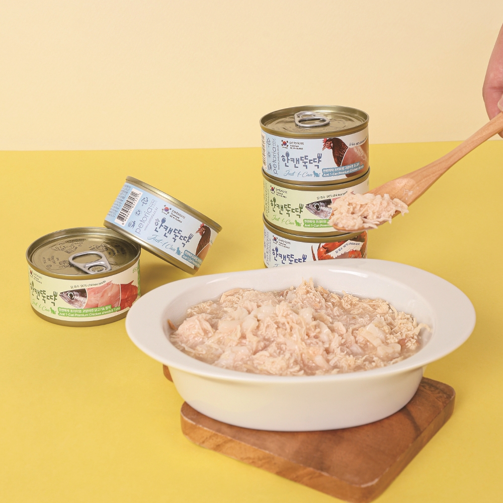 펫토리아 한캔뚝딱 프리미엄 고양이 습식캔 대용량 통조림 간식 치킨 베스트 3종, 85g, 24개 이미지 4