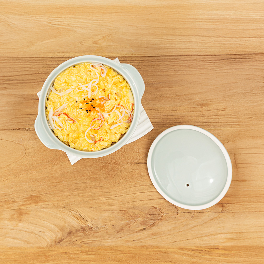 윤도자기 청아 국산 계란찜기 세트 계란찜용기 전자레인지 라면용기 - 상세 이미지 4