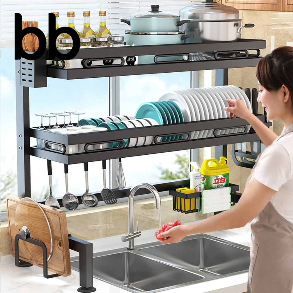 스테인레스 식기 건조대 주방 그릇 물빠짐 올스텐 정리대 이동식 1단 55cm 1단 - 상세 이미지 2