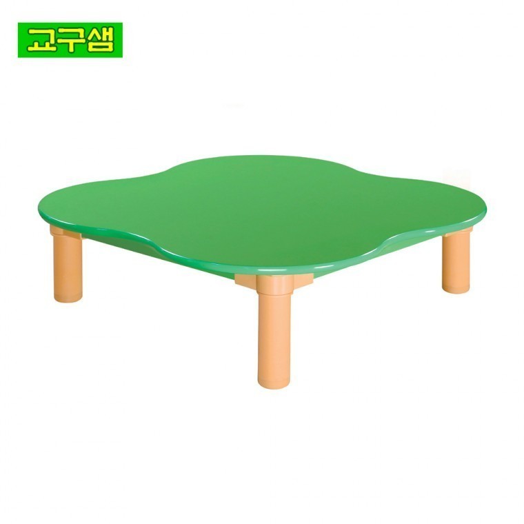 교구샘 어린이 유치원 크로바모양 책상 H61-1 - 상품 이미지