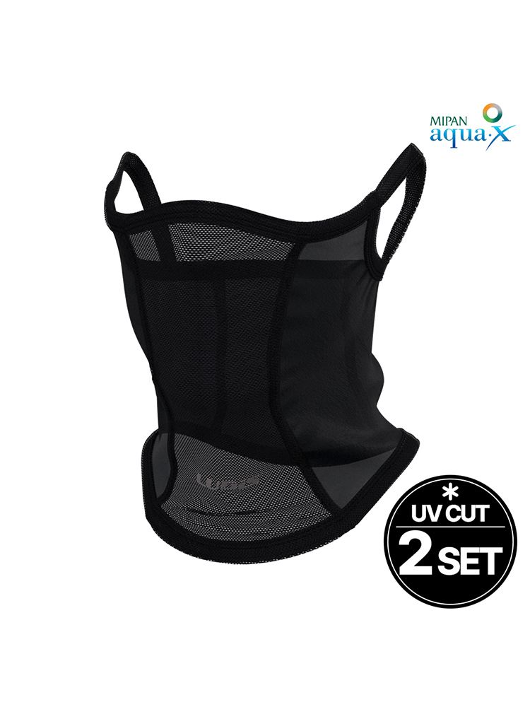 루디스 아웃도어 LUPDUA05 블랙 UV차단 쿨 스포츠마스크 2SET