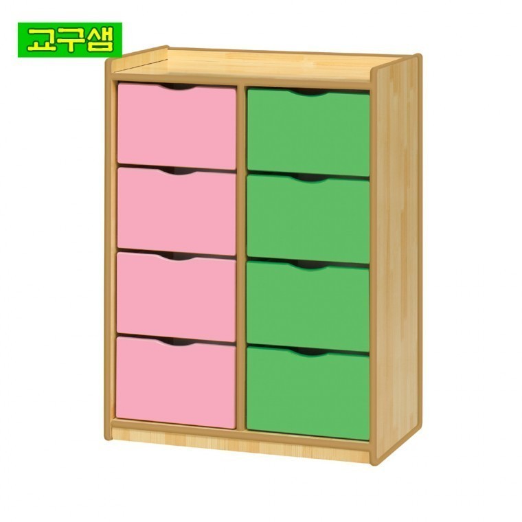 교구샘 어린이 안전 무늬 서랍장 (8인용) H57-2 - 메인 이미지