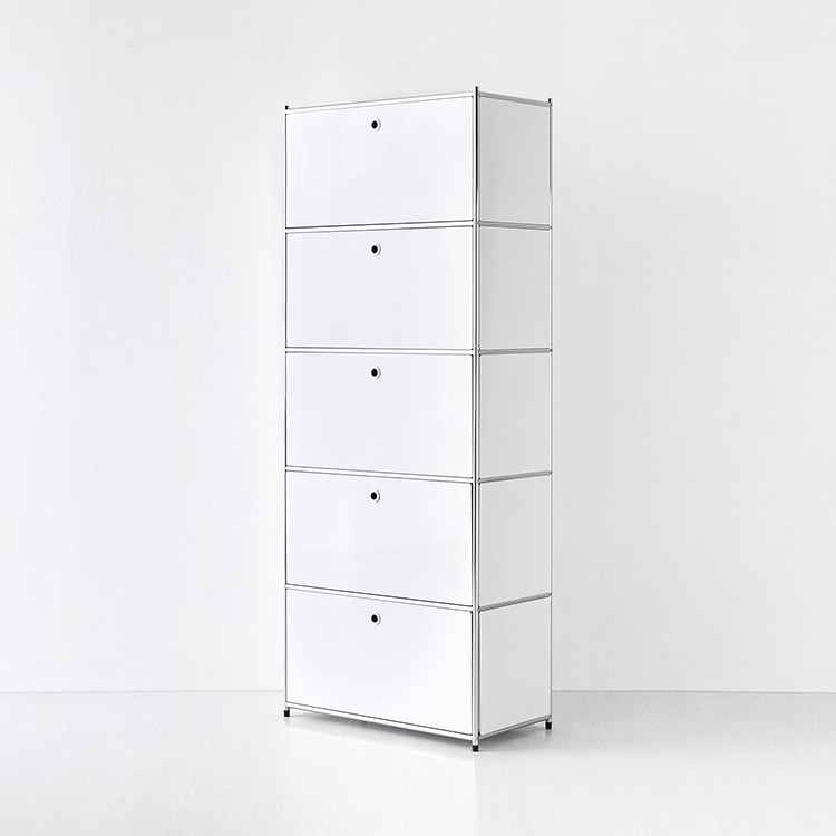 모듈가구 심플리 5단 수납장 BC101 77x40x196, 5단, 퓨어화이트 4792.7403