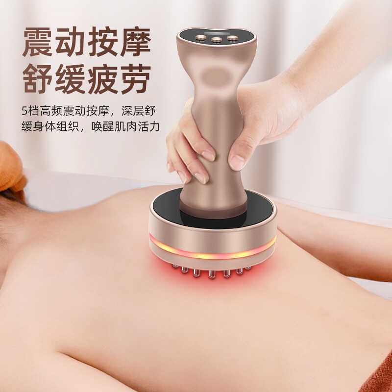 경 락 마사지기 관리기 미용 브러시 두피 안마 리프팅 온열 오행 전동 브러시+오일3병+크 림4튜브 - 상세 이미지 3