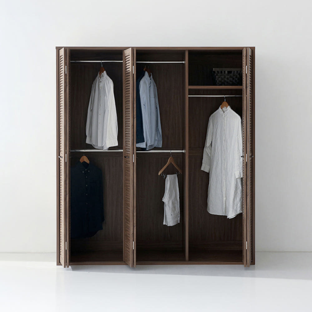 헤인 옷장 6문 178195 1770mmx590mmx1950mm, 2단, 미들브라운 4731.5811 - 상세 이미지 2
