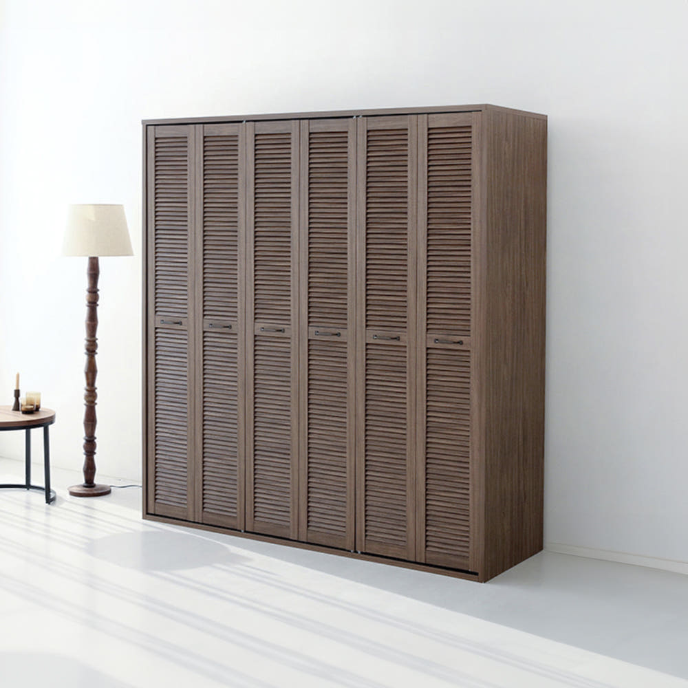 헤인 옷장 6문 178195 1770mmx590mmx1950mm, 2단, 미들브라운 4731.5811 - 상세 이미지 5