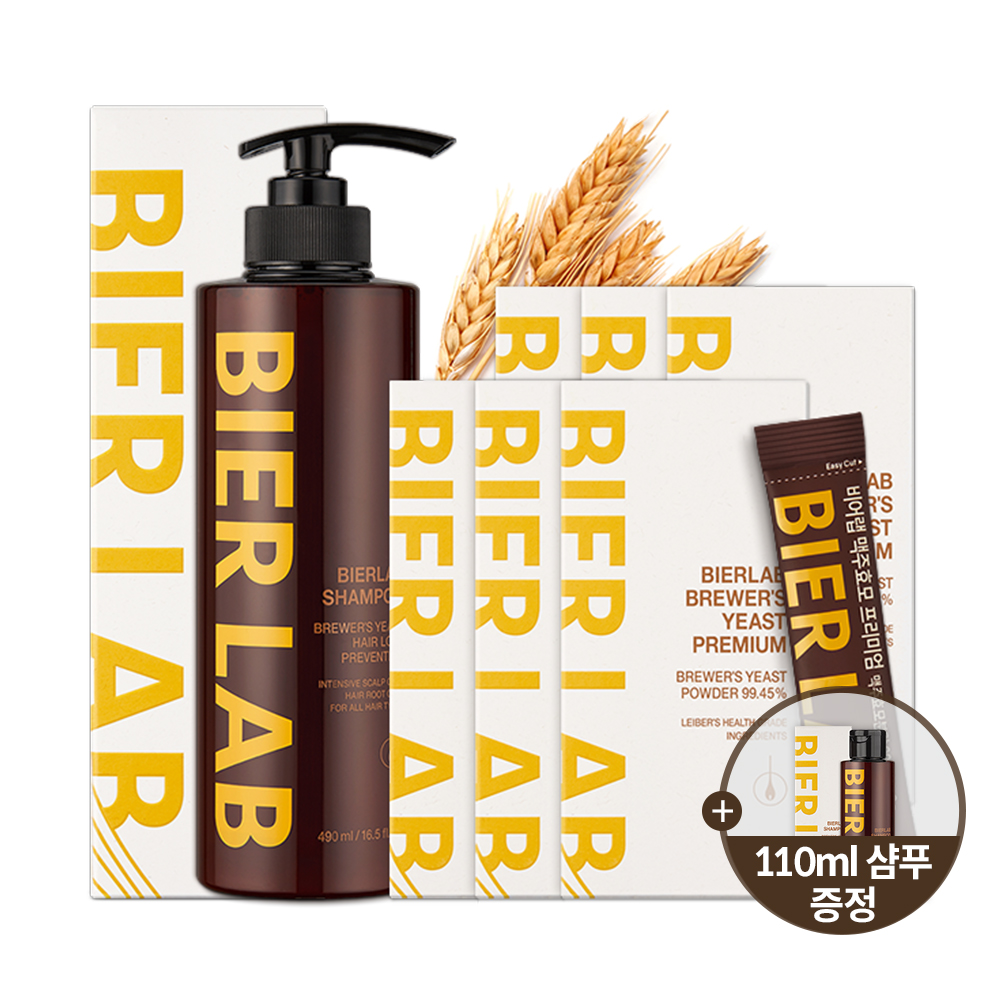 [샴푸 추가증정]비어랩 독일 맥주효모 비오틴 환 스틱형 6박스+탈모샴푸 1통