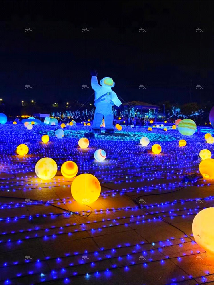 행성 천장조명 램프 전구 야외 LED 샹들리에 모빌 플래닛 35cm - 상세 이미지 5