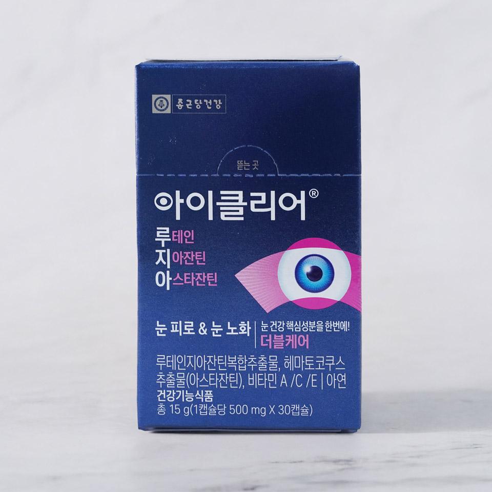 메가마트 아이클리어 루테인자아잔틴아스타잔틴 500mg x 30캡슐 - 메인 이미지