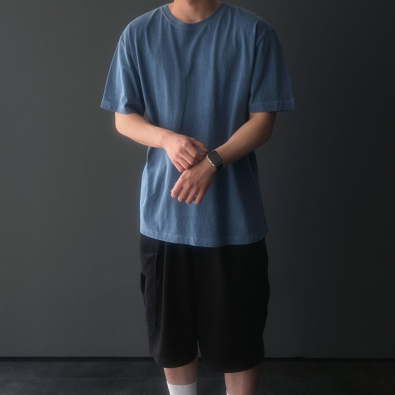 피그먼트반팔 16수반팔티 오버핏반팔티 - 상세 이미지 4