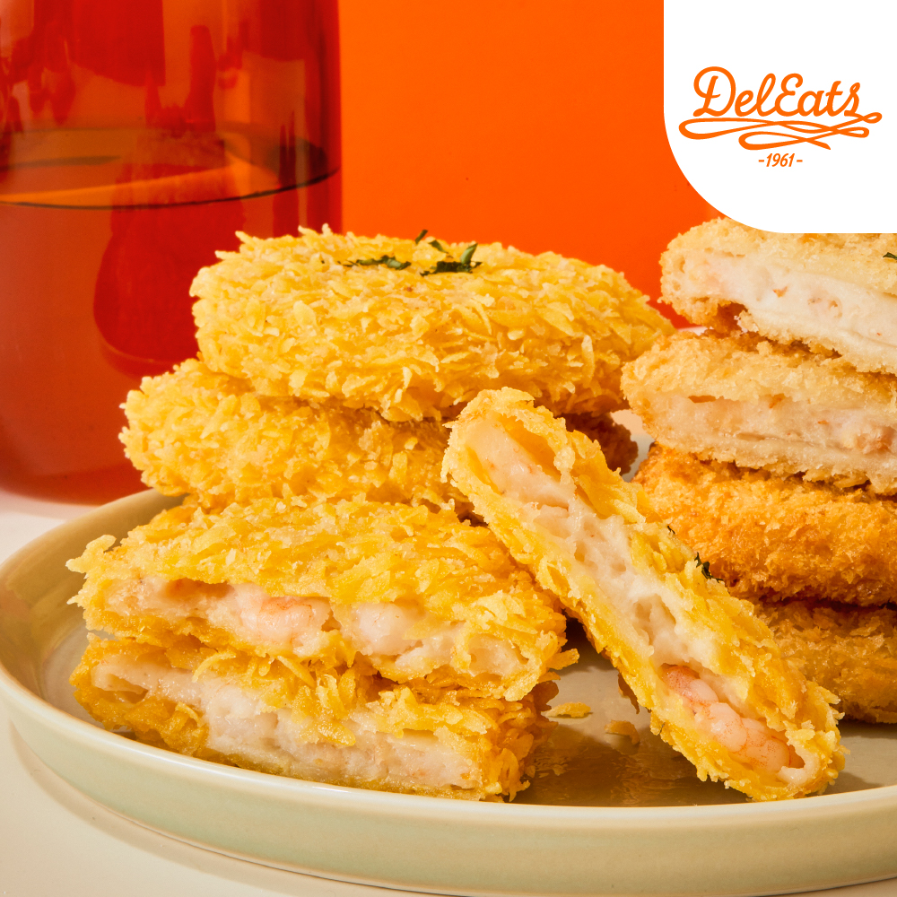 델리츠 콘통살새우까스 10개 800g 통새우 가득 새우패티 새우버거 수제 냉동