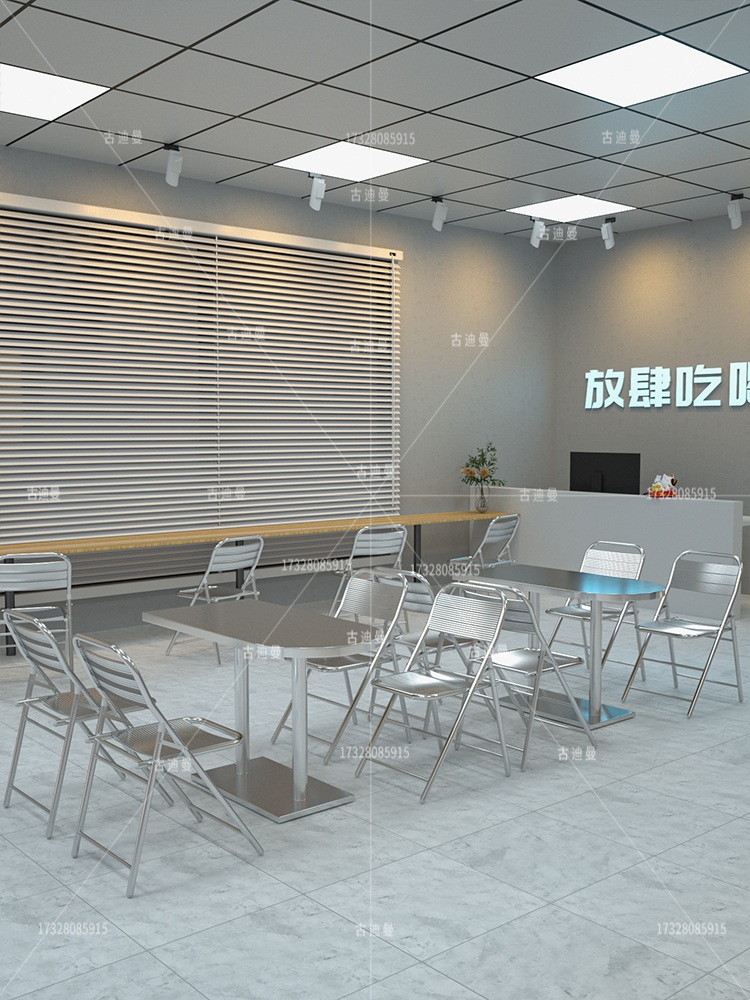 반타원 테이블 야외 의자 탁자 스텐 카페 업소용 식당 70x120x74 테이블 - 상세 이미지 3