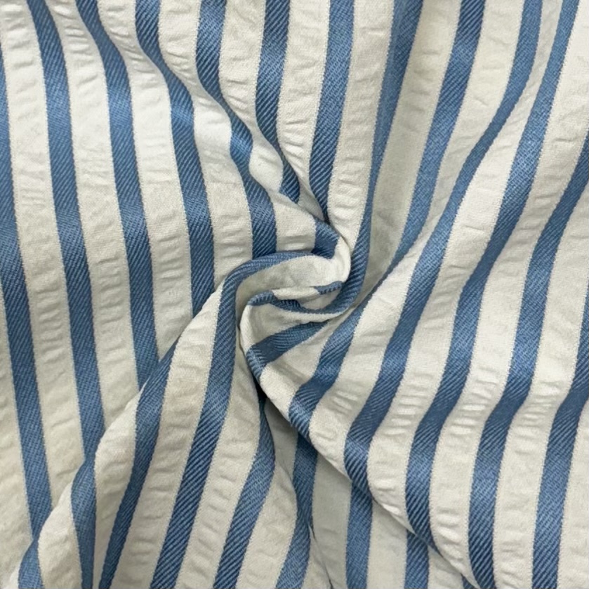 여름 고무줄 냉장고 바지 와이드 스트라이프 팬츠 - 상세 이미지 5