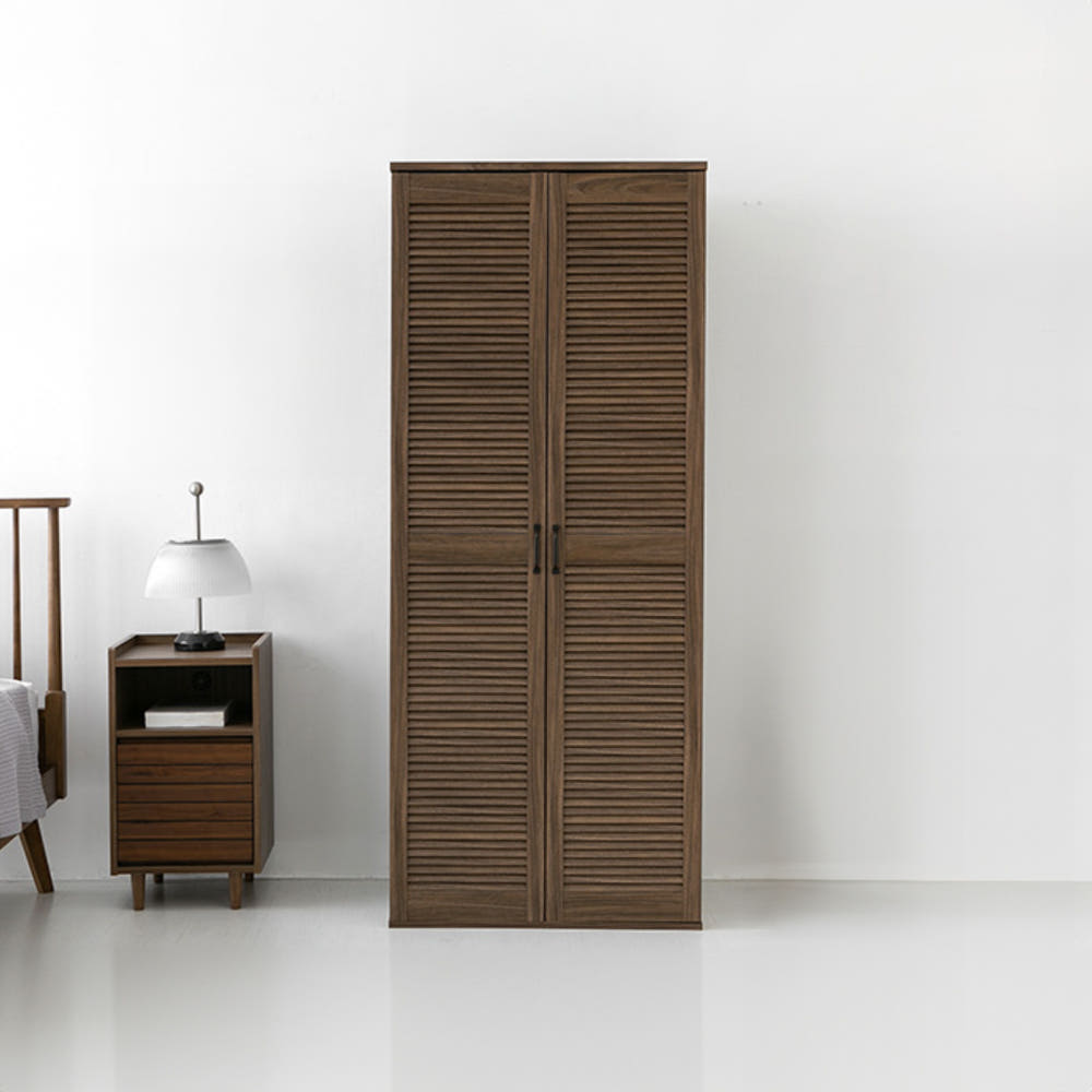헤인 옷장 넓은 2문 80195 GIM19580 800mmx590mmx1950mm, 2단, 미들브라운 1858.3658 - 상세 이미지 2