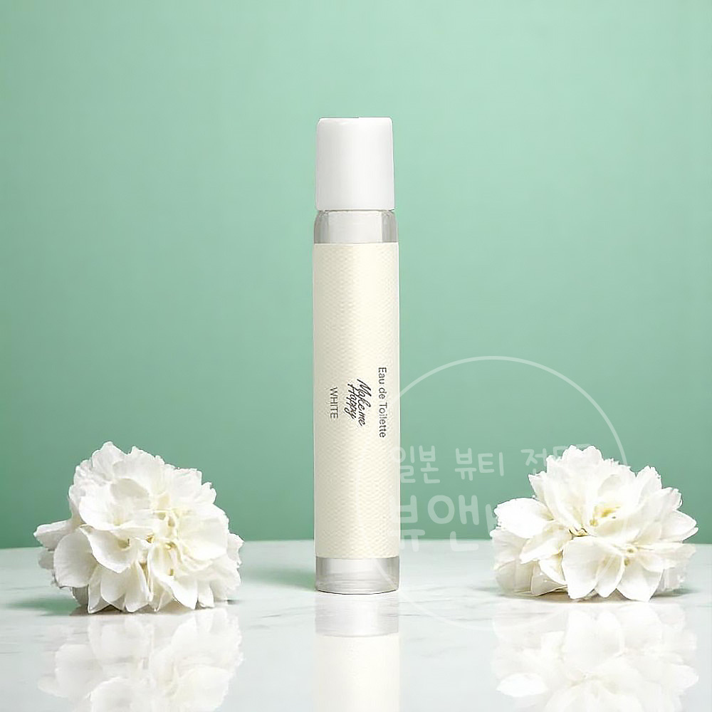 캔메이크 메이크미 해피 오드 뚜왈렛 일본 롤온 향수 화이트, 8ml, 1개 - 상품 이미지