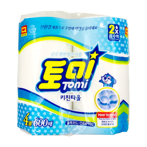 [양재하나로 출고] 동방제지 토미키친타올150매x4롤 : 이하나클럽