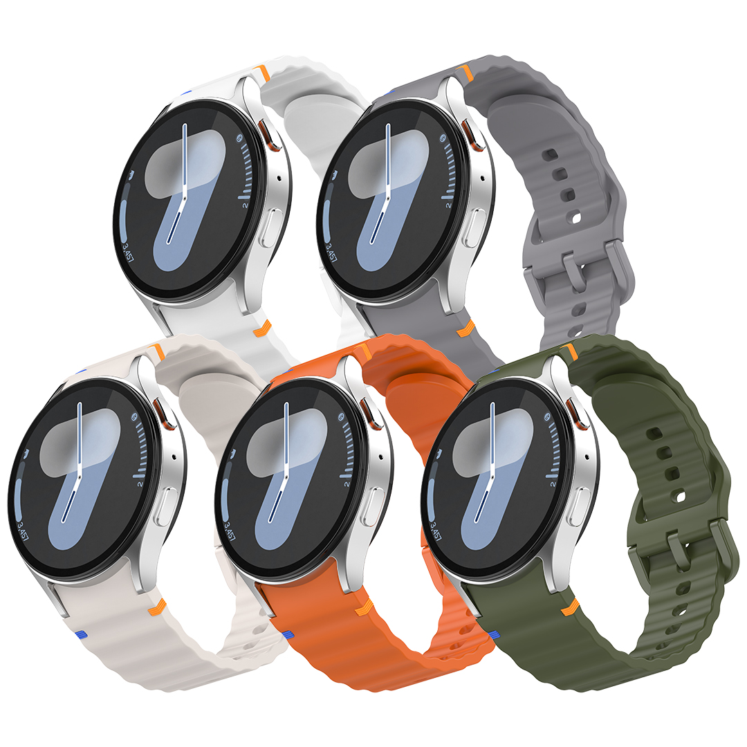 [5종세트] 갤럭시워치7 스트랩 실리콘 밴드 시계줄 줄질 호환 갤럭시워치6 4 클래식 갤워치5 프로