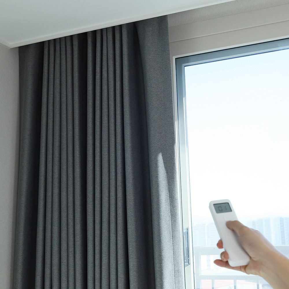 창안애 자동 전동 커텐 일반형 맞춤 커튼레일 1~200 한쪽열림