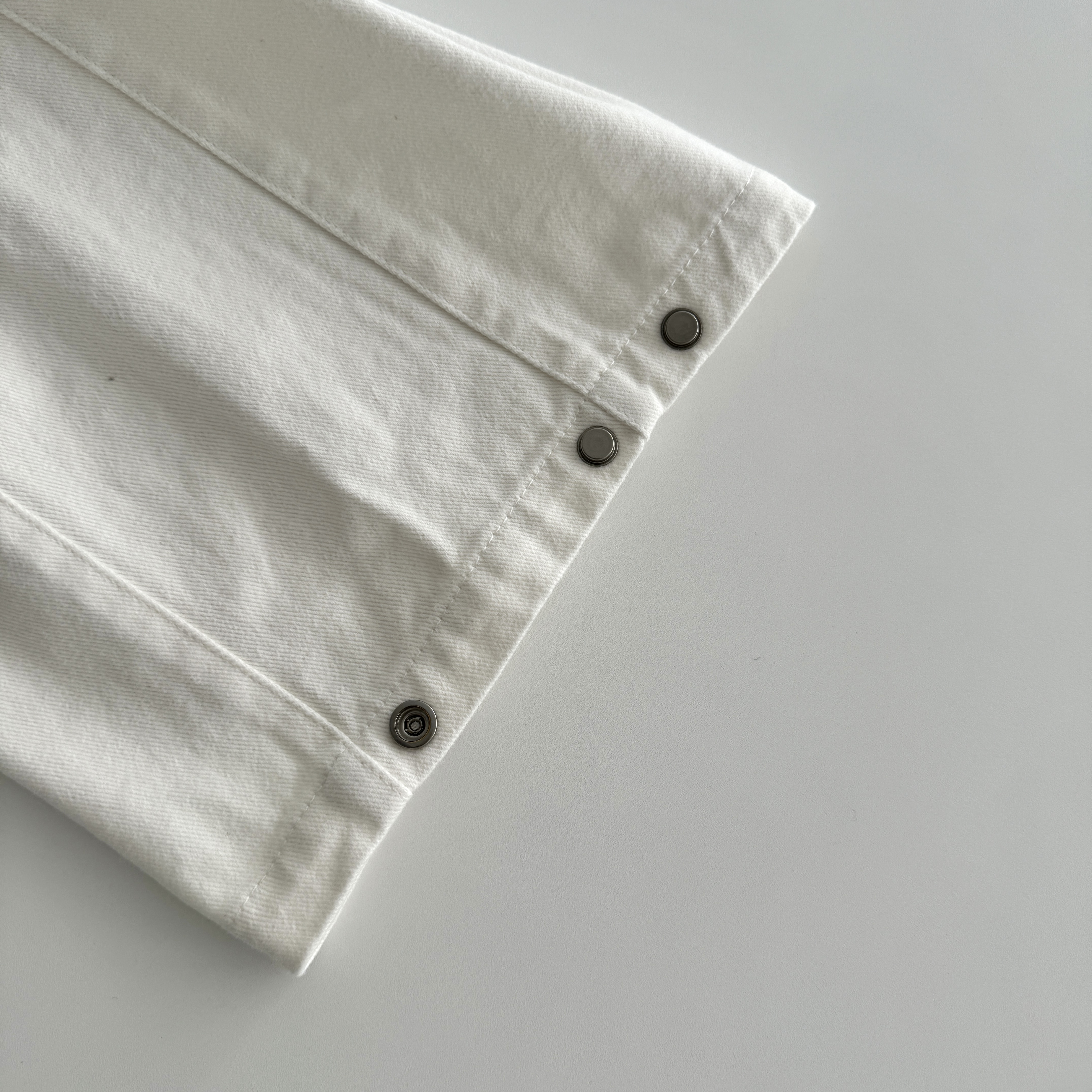 핀턱 와이드 팬츠 흰바지 키작녀 화이트 와이드 팬츠 - 상세 이미지 3