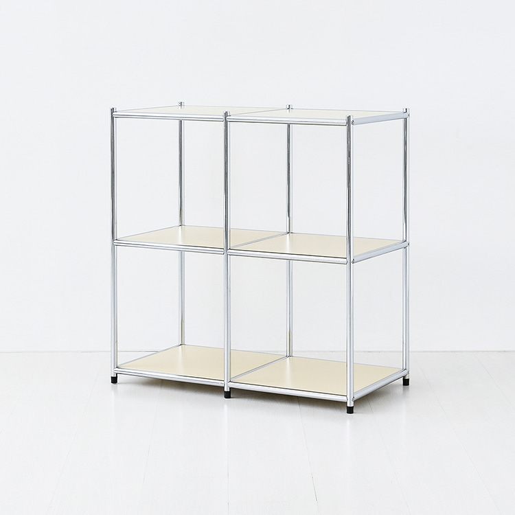 심플리 2x2 선반 BC624 780x400x830mm, 2단, 매트블랙 9826.7110 - 상세 이미지 3