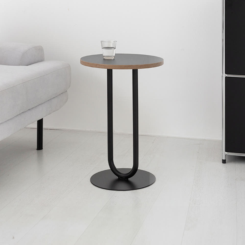 두게드 원형 사이드테이블 C형 블랙 4224.4122